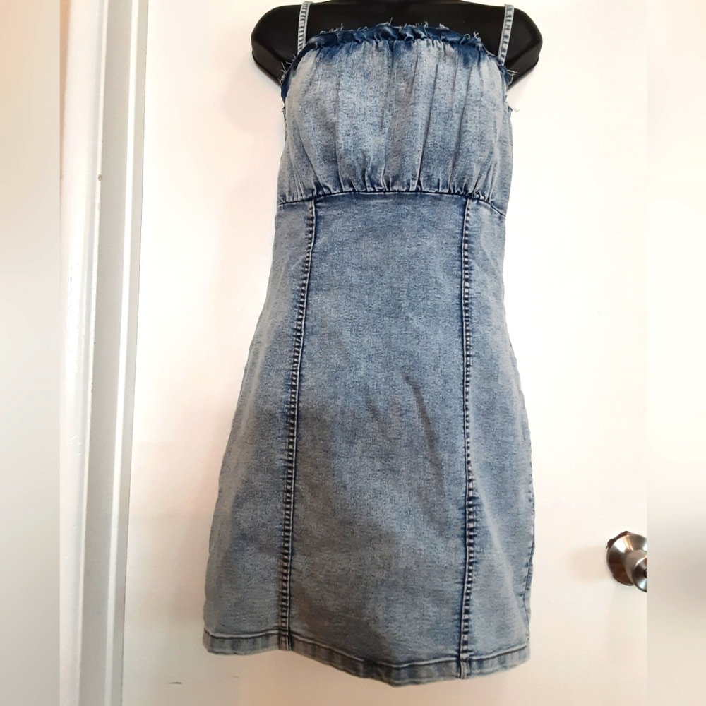 Divided Stretch Denim Camisole Dress.